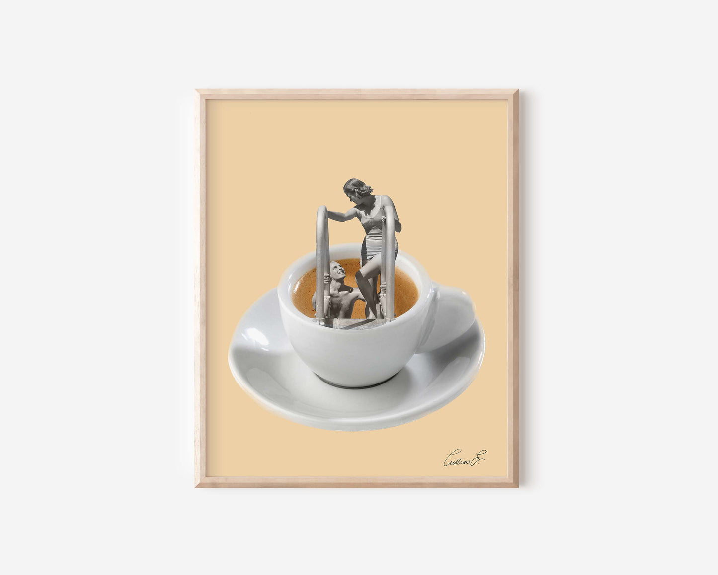 Cafe Jacuzzi Art Print | Digital Download