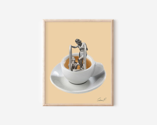 Cafe Jacuzzi Art Print