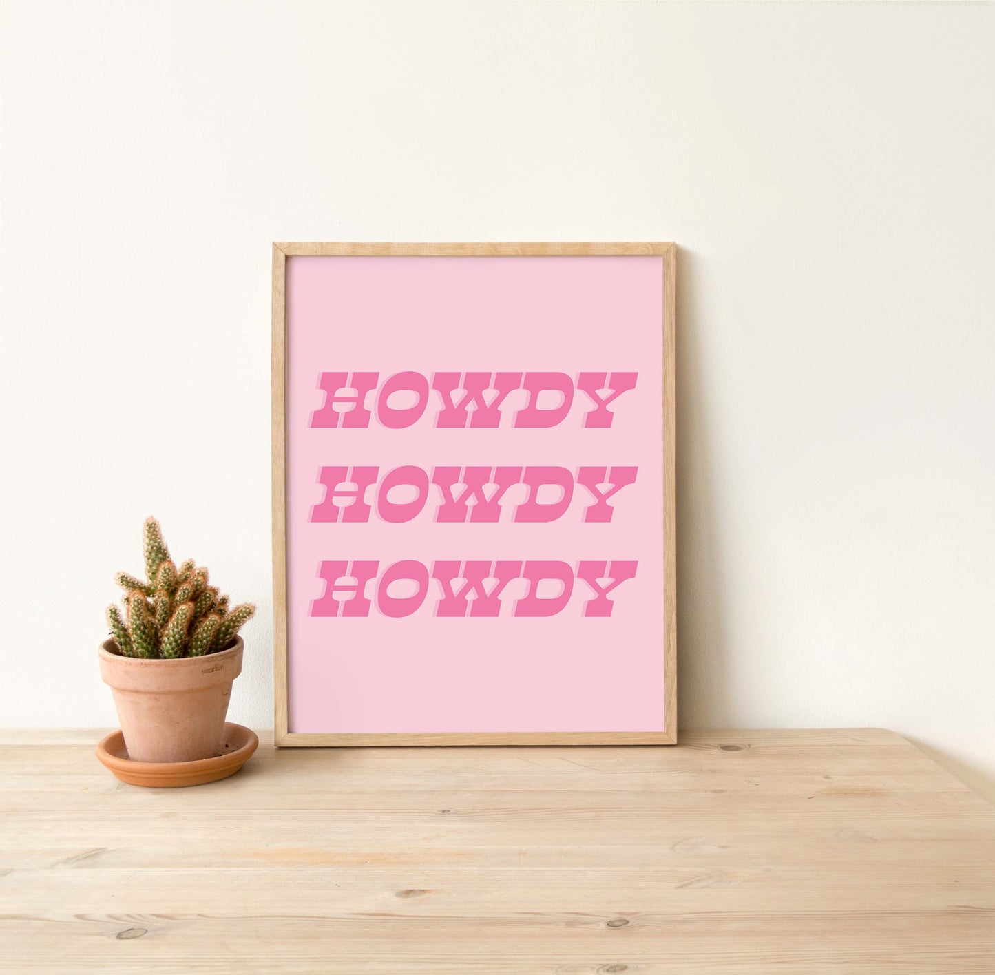 Howdy Art Print | Digital Download