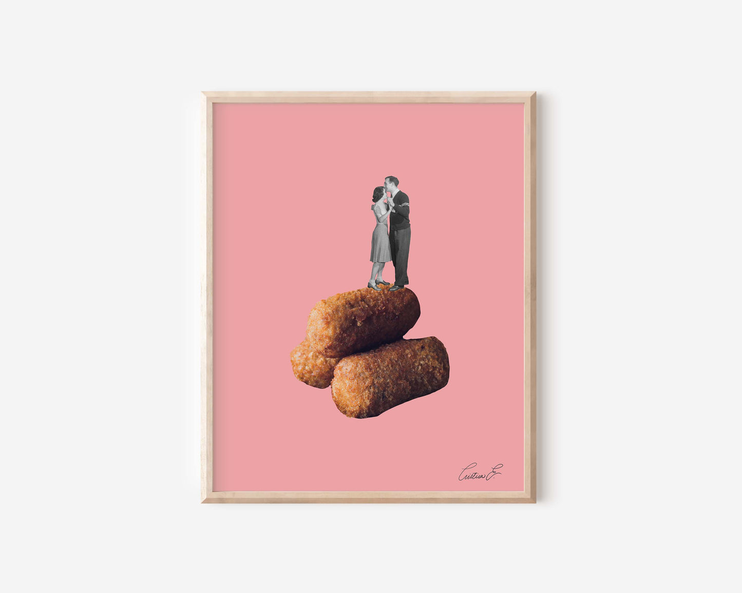 Slow Dancing on a Croqueta Art Print