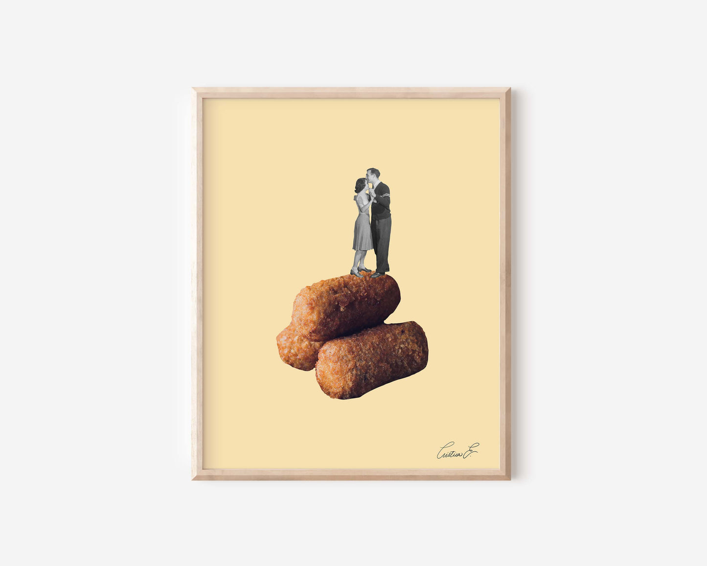 Slow Dancing on a Croqueta Art Print