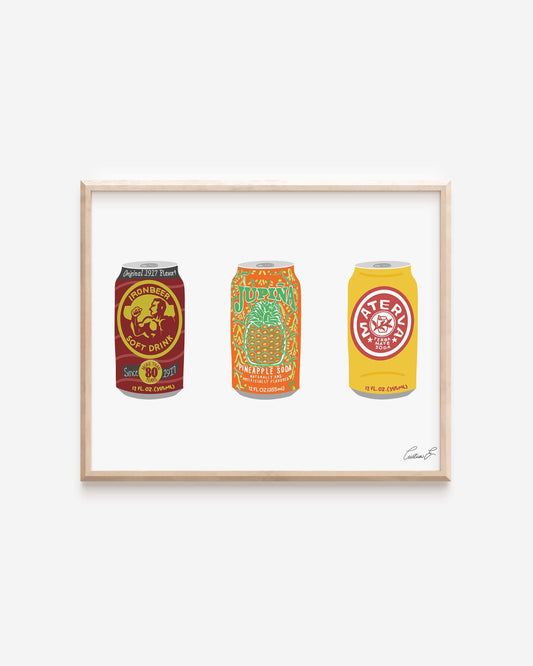 Cuban Sodas Art Print | Digital Download