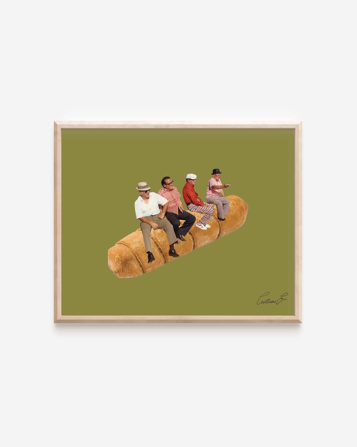 Viejos sobre un Tequeño Art Print