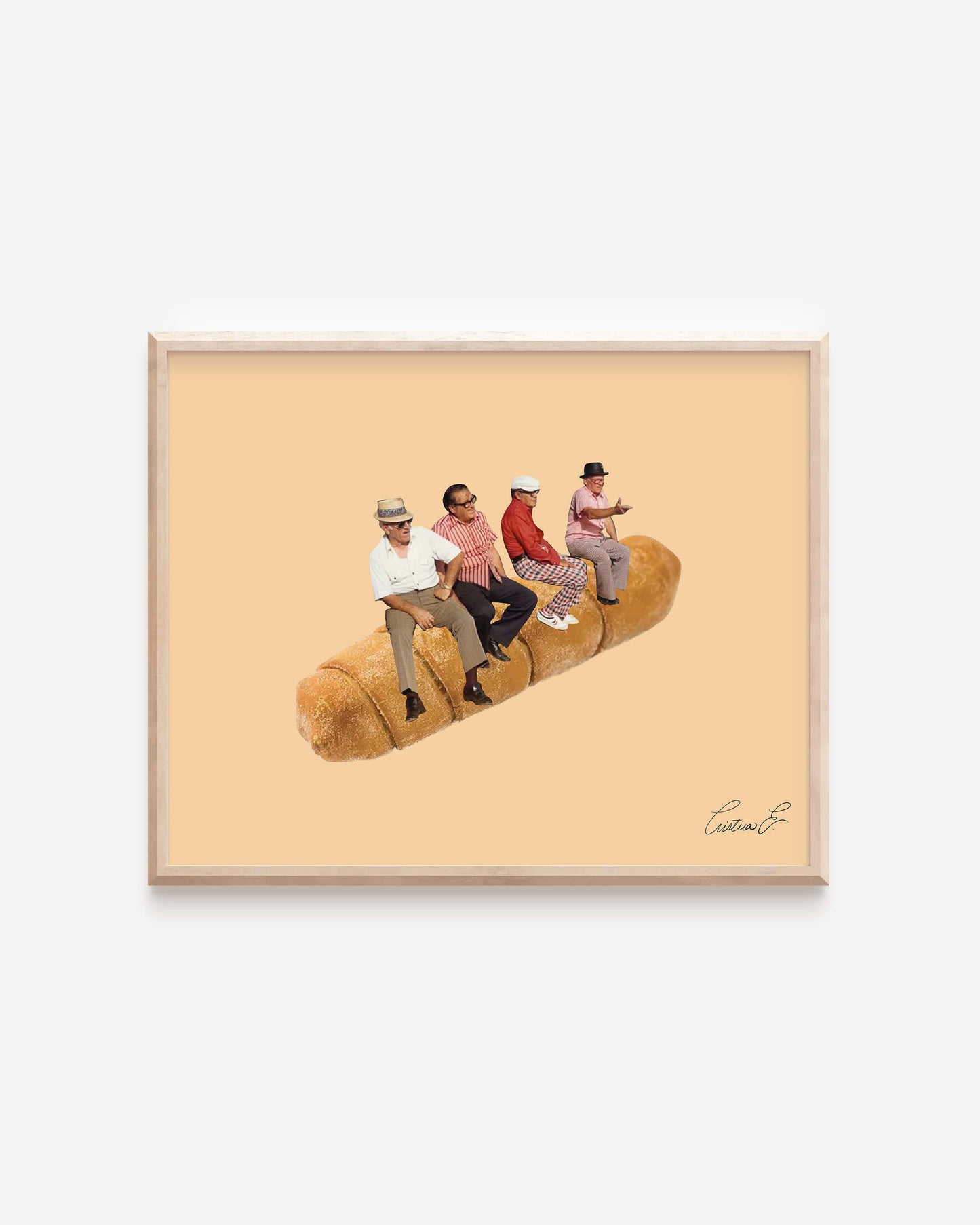 Viejos sobre un Tequeño Art Print