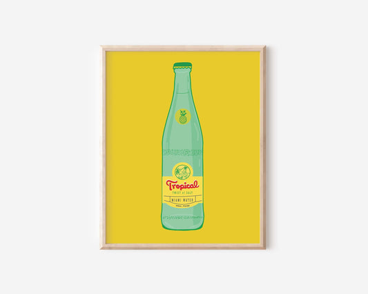 Tropical Topo Chico Art Print | Digital Download