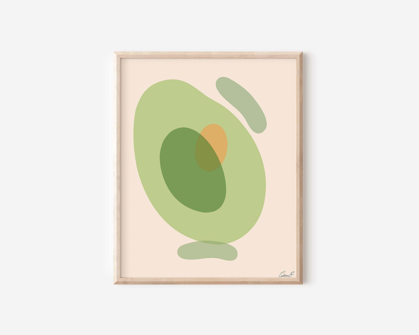 Abstract Avocado Art Print | Digital Download