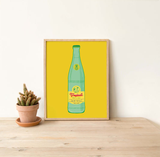 Tropical Topo Chico Art Print