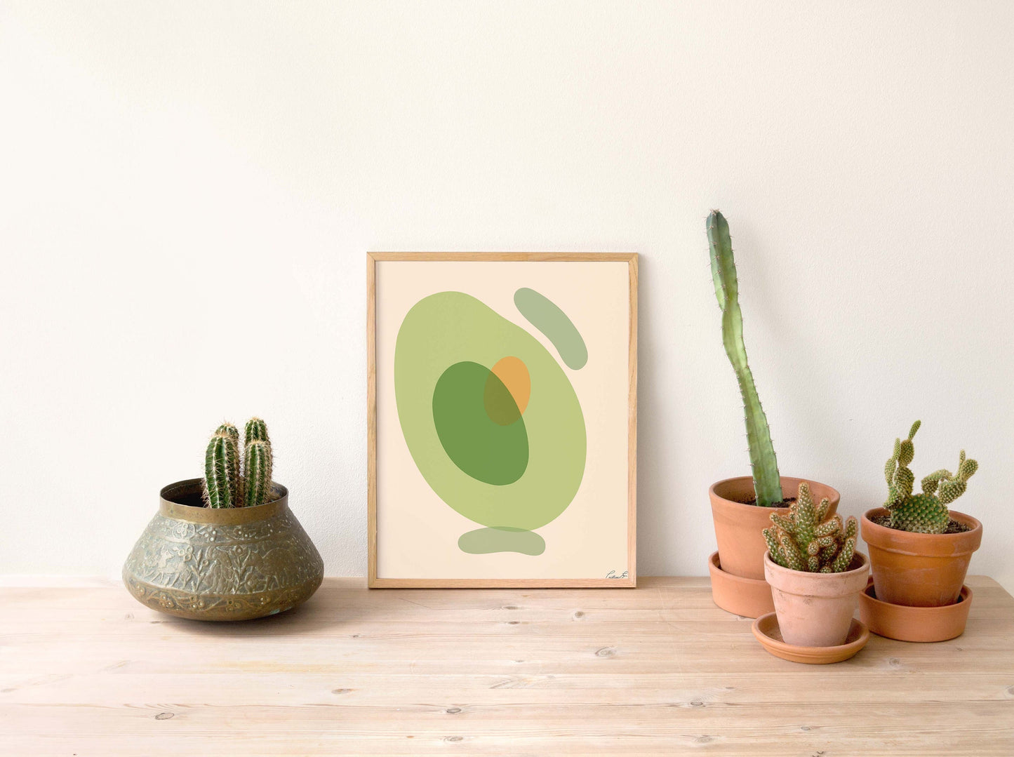 Abstract Avocado Art Print | Digital Download