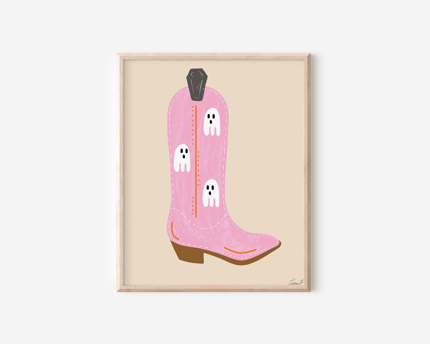 Halloween Ghost Cowgirl Boots | Digital Download