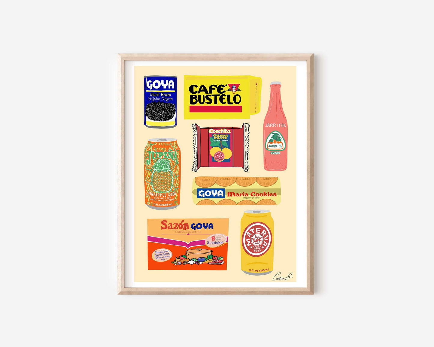 Cuban Food Art Print