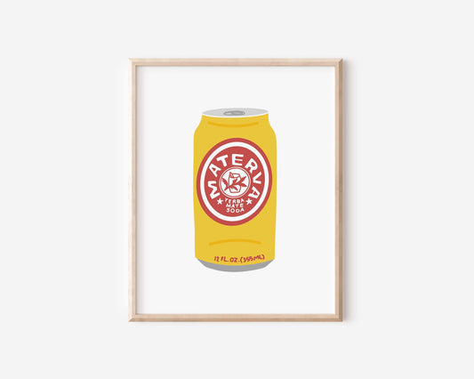 Materva Soda Art Print | Digital Download (Two Prints)