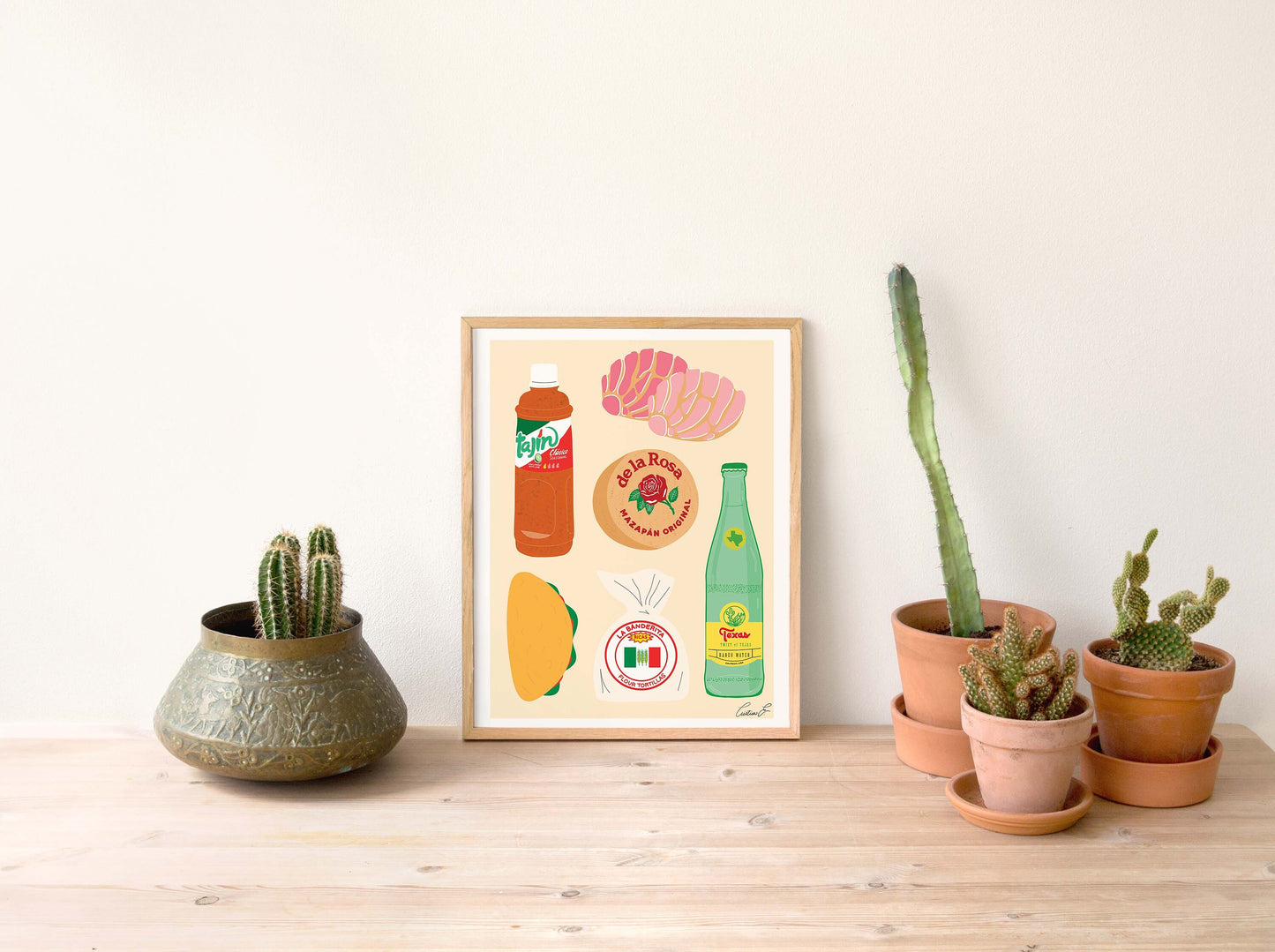 Texas Food Art Print